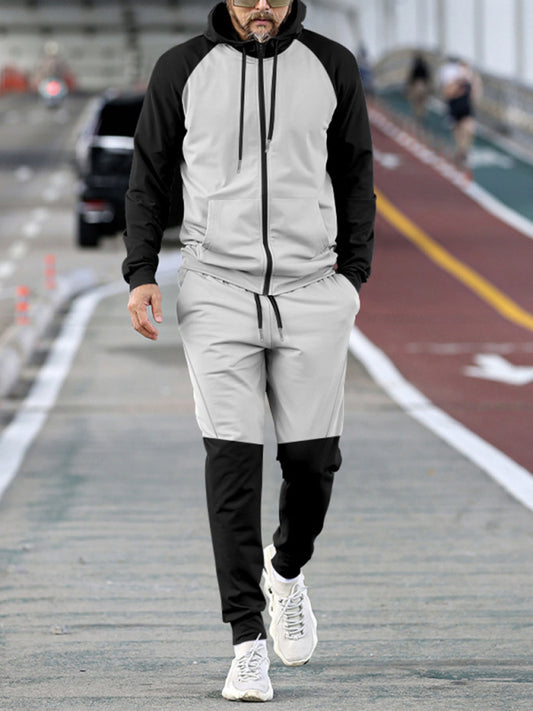 Men's hooded sports suit